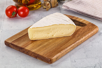 Soft brie cheese with mold