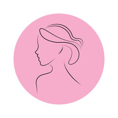 Ladies fashion logo icon vector