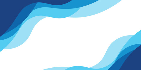 Abstract seamless sea waves layered vector background. Blue ocean waves. Water wave pattern design. with a modern concept style