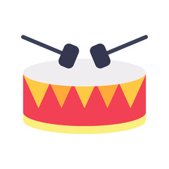 Drums icon vector image. Suitable for mobile apps, web apps and print media.