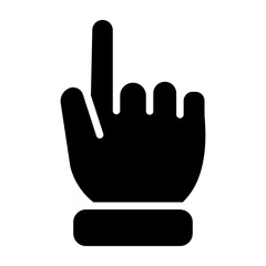 Obraz premium PointUp Vector Glyph Icon Design