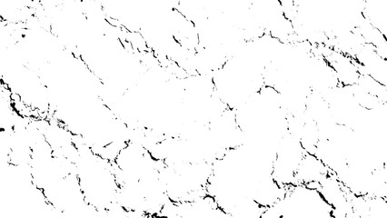 Naklejka premium High contrast black and white crack texture overlay, dark marble vein pattern, abstract broken glass grunge background