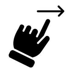 SwipeRight Vector Glyph Icon Design