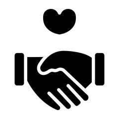 HoldingHand Vector Glyph Icon Design