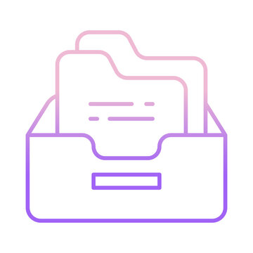 Outline Color Folder fles icon