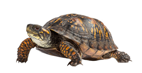 Obraz premium eastern box turtle isolated in a studio shot