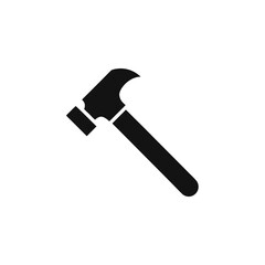 Hammer Silhouette Vector Transparent Background