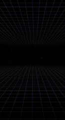 Abstract dark universe background with geometric structural template. Empty cosmic grid pattern for futuristic design or science concepts ,empty ,texture ,void