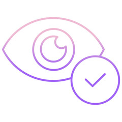 Outline Color Vision Approved icon