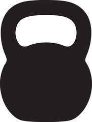 Kettlebell fitness exercise training gym equipment strong icon