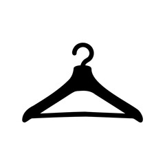 Clothes hanger icon for fashion and wardrobe concepts design
