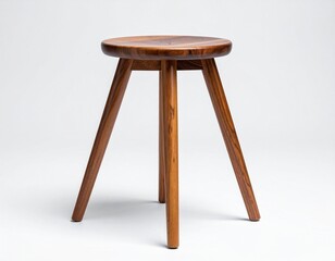 wooden chair isolated on white background