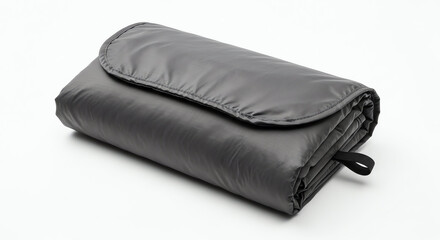 Gray Compact Quilted Blanket