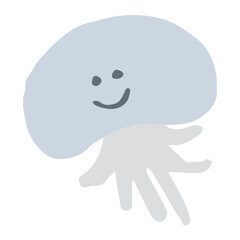 海のやさしいアイコンシリーズ｜クラゲ / Gentle Sea Icon Series – Jellyfish