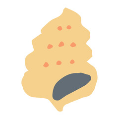 海のやさしいアイコンシリーズ｜マキガイ / Gentle Sea Icon Series – Sea Snail
