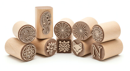 Wood Stamp Letters and Patterns