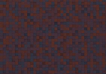 Fototapeta premium A chaotic arrangement of colorful square blocks creating a dynamic, retro digital mosaic background texture for modern design projects ,art ,graphic ,cyberspace