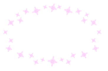 Pink glowing round horizontal frame