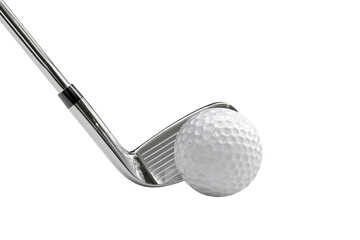 Golf sport equipment isolated on transparent background