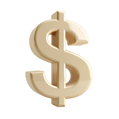 Obraz premium Shiny gold dollar sign