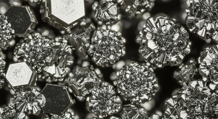 Metallic Crystal Cluster Macro