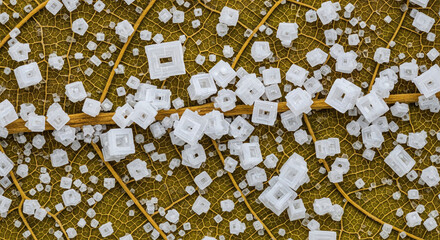 Leaf with White Square Nodes
