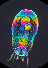 Macro Colorful Cell Like Organism