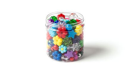 Multicolor Beads Jar