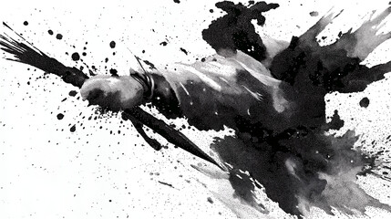 Calligraphy strokes from diverse traditions blending together, cultural unity and artistic expression concept with creative design, Generated AI