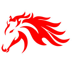 tribal horse tattoo design