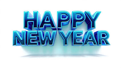Happy New Year 3D Text