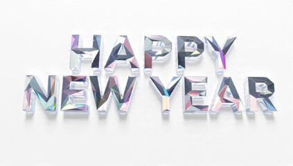 Happy New Year Holographic Letters