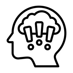 obsessive compulsive disorder icon line