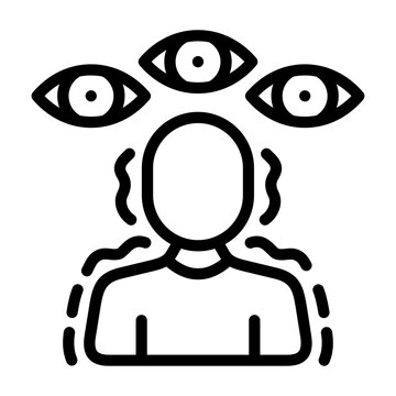 paranoia icon line
