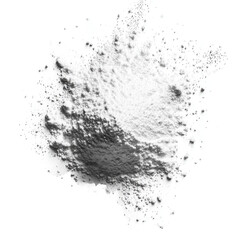 Fototapeta premium White flour powder on white background.png