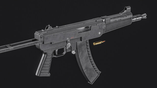 AMOGH carbine and Dragunov MA rifle