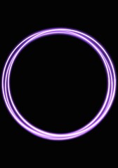 Abstract Multilayer Geometric Line Light on Black Background