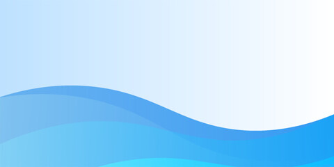Abstract blue waves background, minimal waves design concept