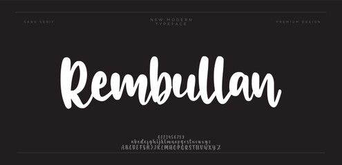 Rembullan &ndash; Bold Modern Brush Script