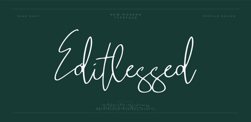 Editlessed &ndash; Modern Handwritten Script Font