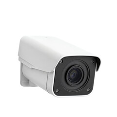 White Security Bullet Camera with Black Lens
