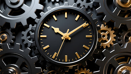 A golden countdown clock marks Black Friday’s final moments