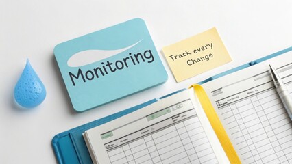 Medical folder and notebook used for monitoring and recording