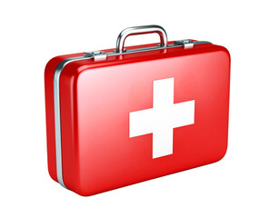 Obraz premium First aid box and medical equipment 