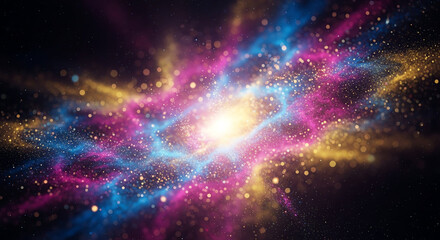 Fototapeta premium Cosmic Colorful Light Nebula