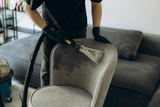 Professional dry cleaning service deep cleaning furniture upholstery