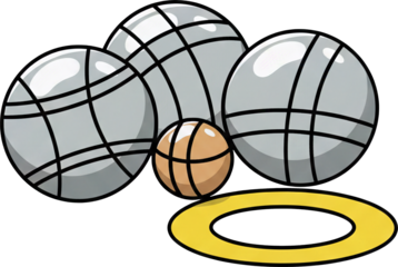 Pétanque Boules and Cochonnet