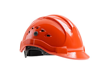 Fototapeta premium Workplace safety helmet isolated on transparent background