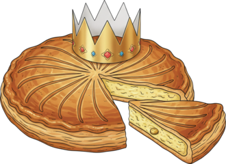 Galette des Rois with Crown