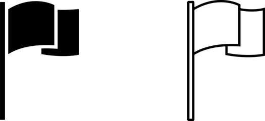 Black and white flags shown side by side, symbolizing different meanings in various contexts and cultures